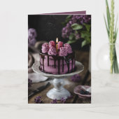 Elegant-Birthday-Cake Kaart (Voorkant)