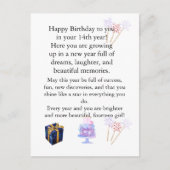 Elegant Birthday Card for Her – Personalized Greet Feestdagenkaart (Voorkant)