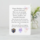 Elegant Birthday Card for Her – Personalized Greet Kaart (Staand voorkant)