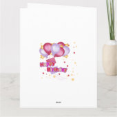 Elegant Birthday Card for Her – Personalized Greet Kaart (Achterkant)