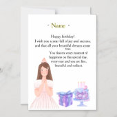 Elegant Birthday Card for Her – Personalized Greet Magnetische Uitnodiging (Voorkant)