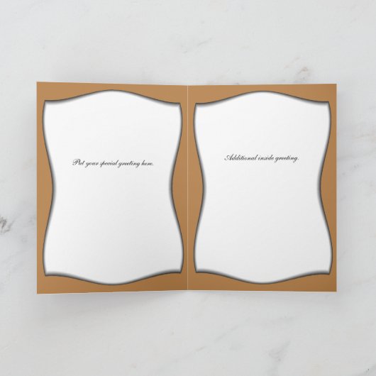 Elegant Birthday Card Kaart (Binnen)