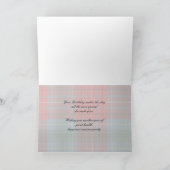 Elegant Birthday Card op British Columbia Tartan Kaart (Binnen)