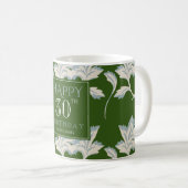 Elegant Birthday Coffee Mok (Voorkant rechts)