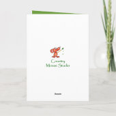 Elegant Birthday, Cute Bunny Rabbit Kaart (Achterkant)