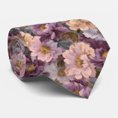 Elegant Birthday Gifts For Him Peonies Floral Stropdas (Opgerold)