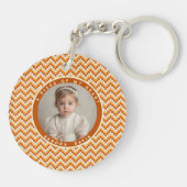 Elegant Birthday Gifts For Mom Stripe Pattern Sleutelhanger (Achterkant)