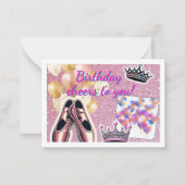 Elegant Birthday Kaart Notitiekaartje (Voorkant)