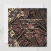 Elegant Birthday Party Chocolate Silk brown Kaart (Achterkant)