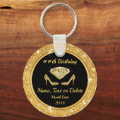 Elegant Birthday Party Favors for Adults, Womens Sleutelhanger (Voorkant)