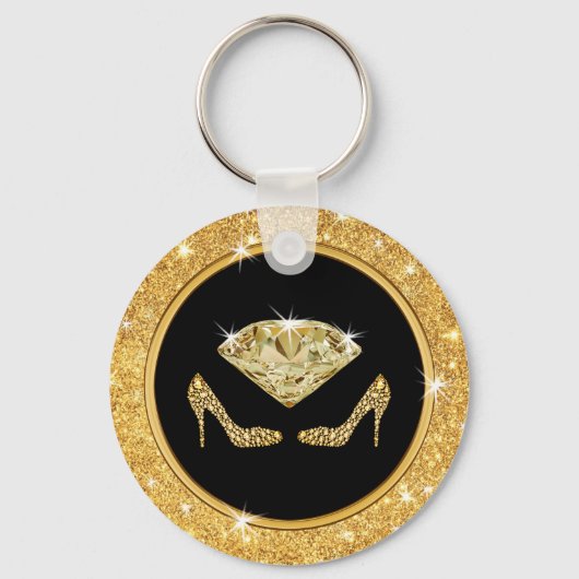 Elegant Birthday Party Favors for Adults, Womens Sleutelhanger (Achterkant)