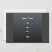 Elegant Birthday Party Invitation Gold Paars Kaart (Achterkant)