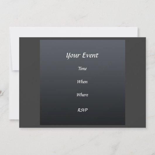 Elegant Birthday Party Invitation Gold Paars Kaart (Achterkant)