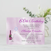 Elegant Birthday Party Invitation Kaart (Staand voorkant)