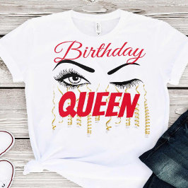 Elegant Birthday Queen 18th | 21e | 30e | 40e T-shirt