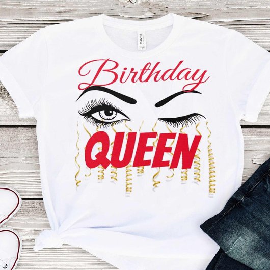 Elegant Birthday Queen 18th | 21e | 30e | 40e T-shirt