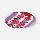 Elegant Birthday Queen 18th | 21e | 40e | 50e Papieren Bordje (Gekanteld)