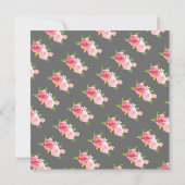 Elegant Birthday Tea Invitation Kaart (Achterkant)