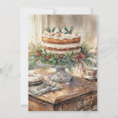 Elegant Birthday Tea Party Invitation Kaart (Achterkant)