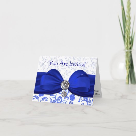 Elegant Birthday Uitnodiging (Voorkant)