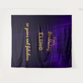 Elegant Birthday  Wandkleed (Voorkant (horizontaal))