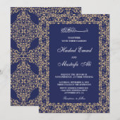Elegant Bismillah-uitnodiging voor een moslimbruil Kaart (Voorkant / Achterkant)
