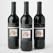 Elegant Black 40 september 2004 Geavanceerd foto Wijn Etiket (Flessen)