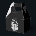 Elegant Black 50th Any Age Birthday Party Bedankdoosjes<br><div class="desc">Elegant Black Speciaal 50e aangevatte aangevingspakket voor elke verjaardag</div>