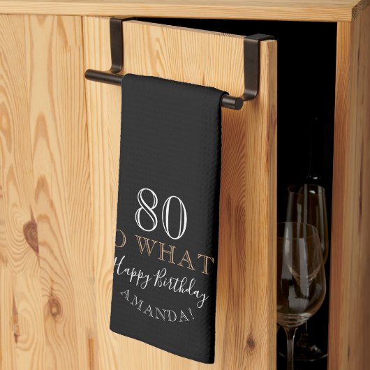 Elegant Black 80 dus wat grappig citeert de 80ste Theedoek (Derde Gevouwen)