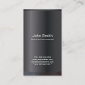 Elegant Black Accountant Visitekaartje (Achterkant)