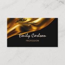 Elegant black and faux liquid gold afspraak car