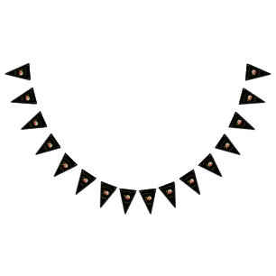 Elegant Black and Gold 50th Birthday Invitation Vlaggetjes