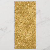 Elegant Black and Gold Art Deco Archway Wedding Menu (Achterkant)