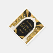 Elegant Black and Gold Art Deco Archway Wedding Servet (Hoek)