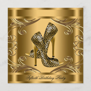 Elegant Black and Gold Birthday Party Kaart