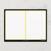 Elegant Black and Gold Formal Wedding Briefkaart (Achterkant)