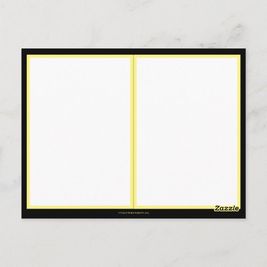 Elegant Black and Gold Formal Wedding Briefkaart (Achterkant)