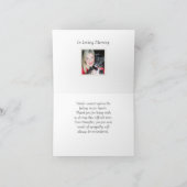 Elegant Black and Gold Memorial Hartelijk dank Bedankkaart (Binnen)