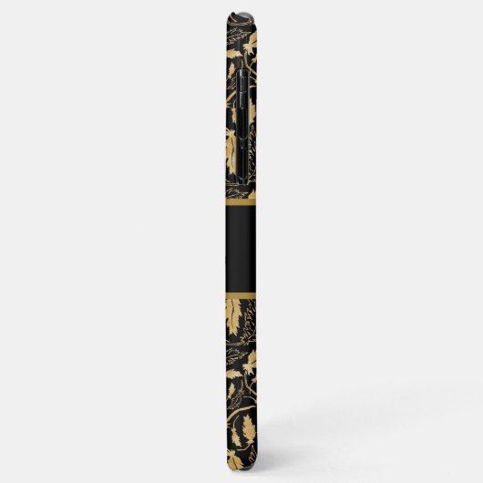 Elegant Black and Gold Monogram Letter "K" Case-Mate iPhone Case (Achterkant/links)