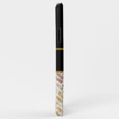 Elegant Black and Gold Monogram Letter "R" Case-Mate iPhone Case (Achterkant/rechts)