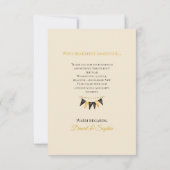 Elegant Black And Gold New Year Thank You Card Bedankkaart (Achterkant)