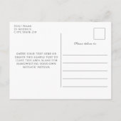 Elegant Black and Gold Retirement Party Uitnodiging Briefkaart (Achterkant)