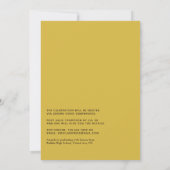 Elegant Black and Gold Virtual Graduparty Kaart (Achterkant)