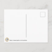 Elegant Black and Gold Wedding Aankondigingskaart (Achterkant)