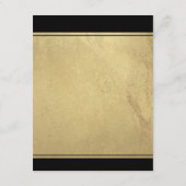 Elegant Black and Gold Wedding Details Enclosure C Informatiekaartje (Achterkant)