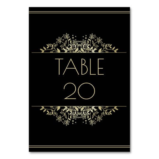 Elegant Black and Gold Wedding Kaart (Achterkant)