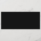 Elegant Black and Gold Wedding Menu Card (Achterkant)