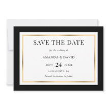 Elegant Black and Gold Wedding