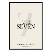 Elegant Black and Ivory Old Money Wedding Kaart (Achterkant)