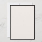 Elegant Black and Ivory Old Money Wedding Save The Date (Achterkant)